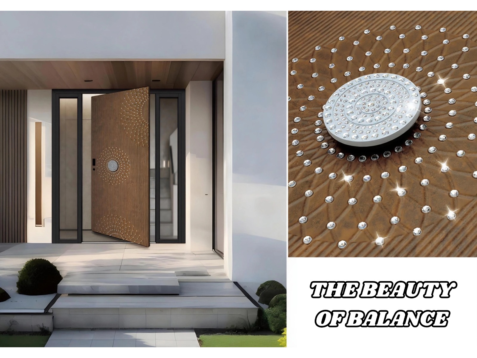 Radiant Luxury Pivot Front Door detail image