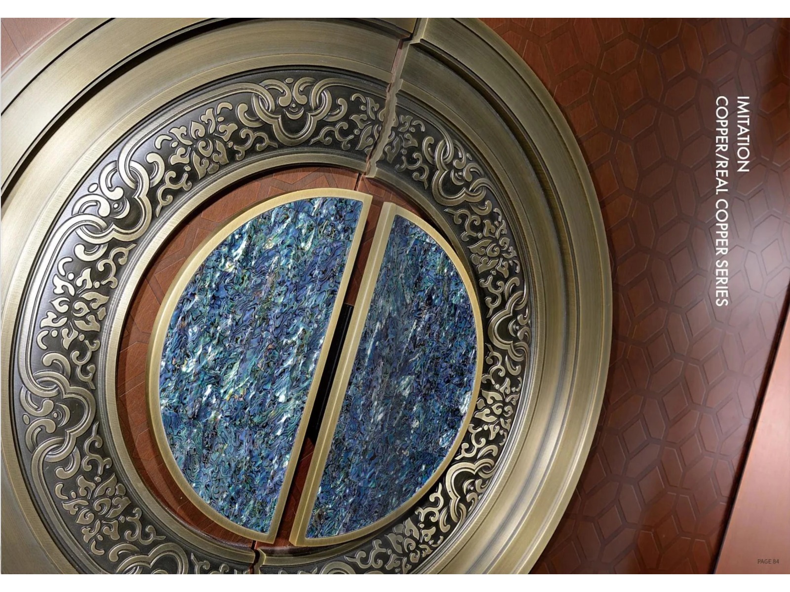RoyalMedallion Copper Double Entrance Door detail image