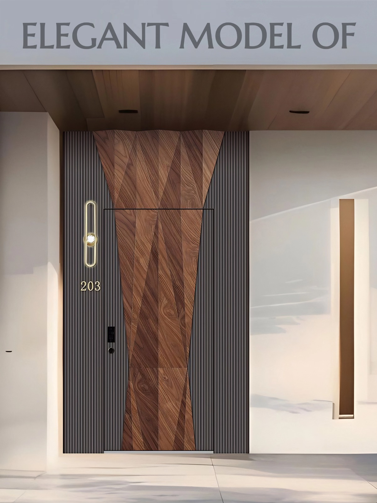 GeoWood Custom Luxury Entrance Door product