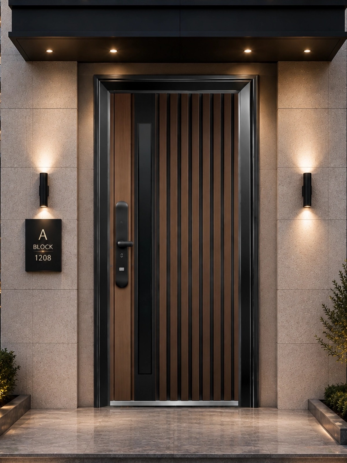 LinearWood Modern Security Entrance Door product