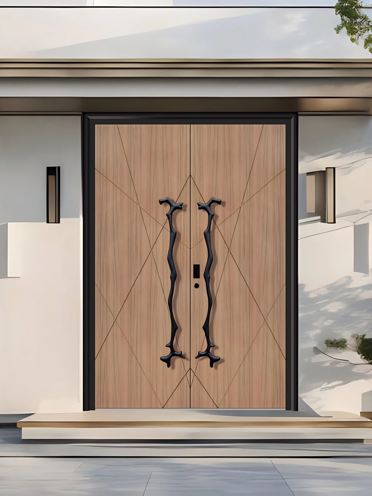 LineaWood Modern Double Entrance Door product