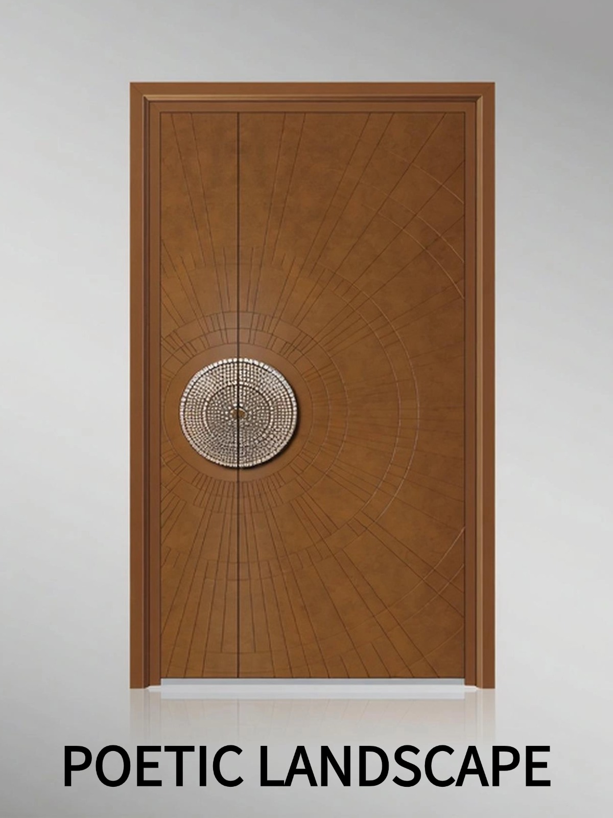 Poetic Landscape Luxury Unequal Double Entrance Door product