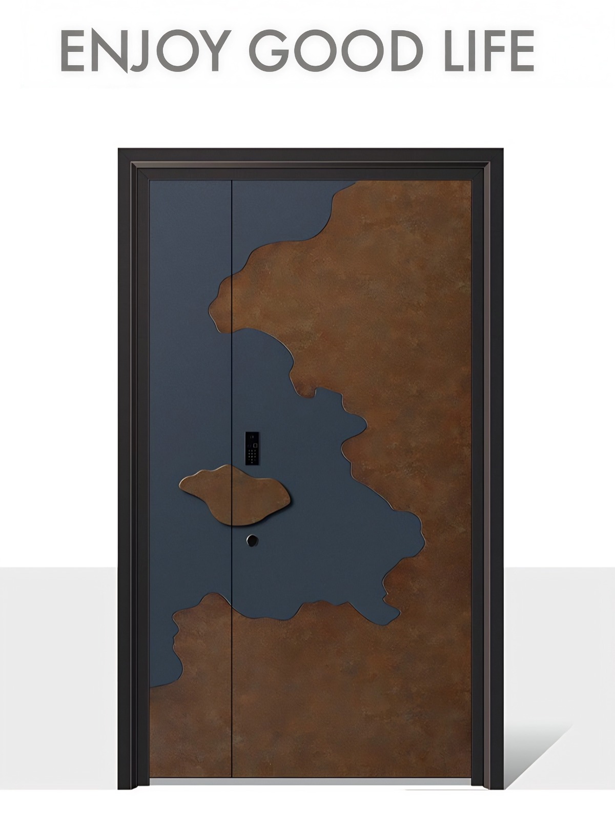TerraFlow Modern Unequal Double Entrance Door product