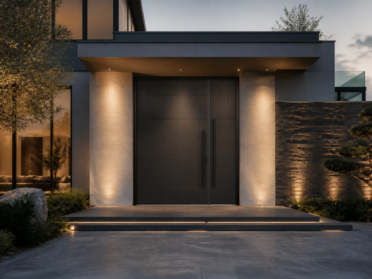 Unequal Double Doors